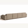 Olio Nobile Nowoczesna sofa w kształcie litery U Tkanina Raven 30